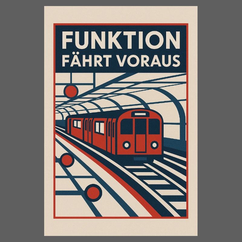 Subway Bauhaus 1930s Function Goes Ahead Retro