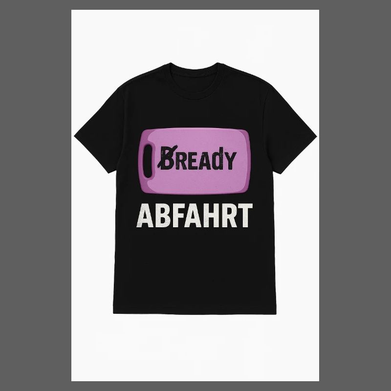 Bready Abfahrt T-Shirt mit Backwaren-Motiv