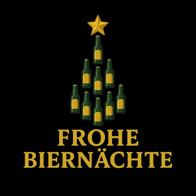 Frohe Biernächte Bier Weihnachtsbaum