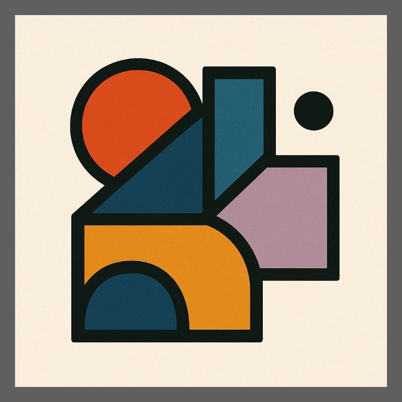 Formes Géométriques Contrastées