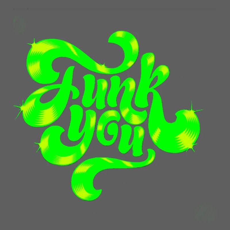 Conception de texte punk néon vert