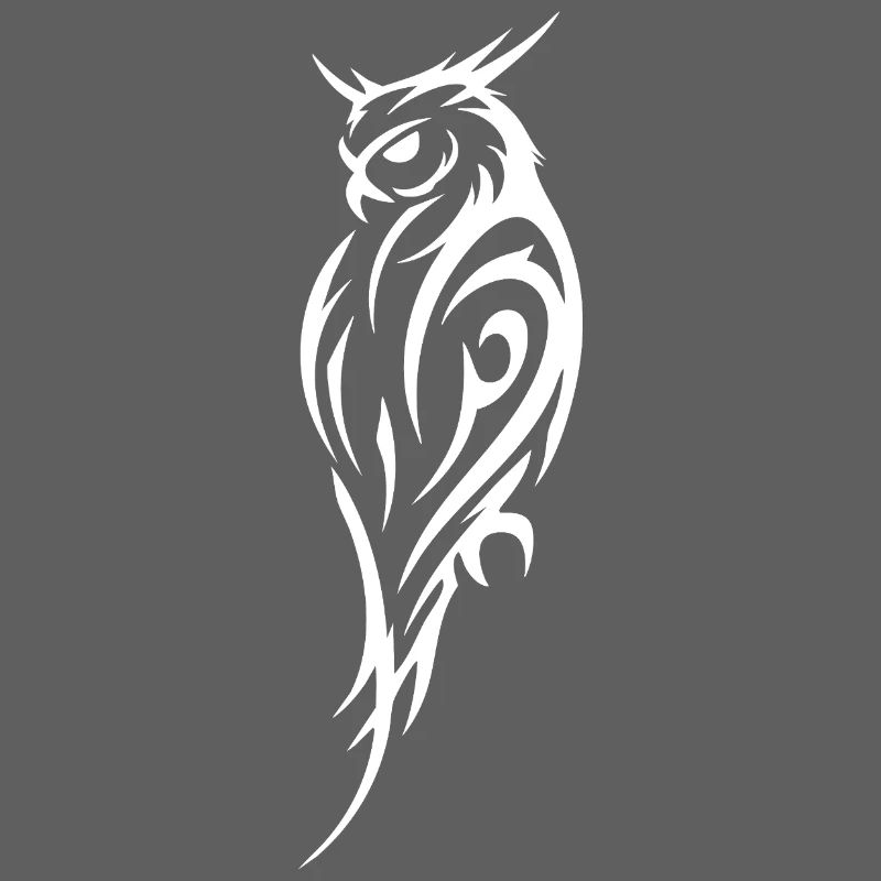 Tribal Eule Tattoo Stil