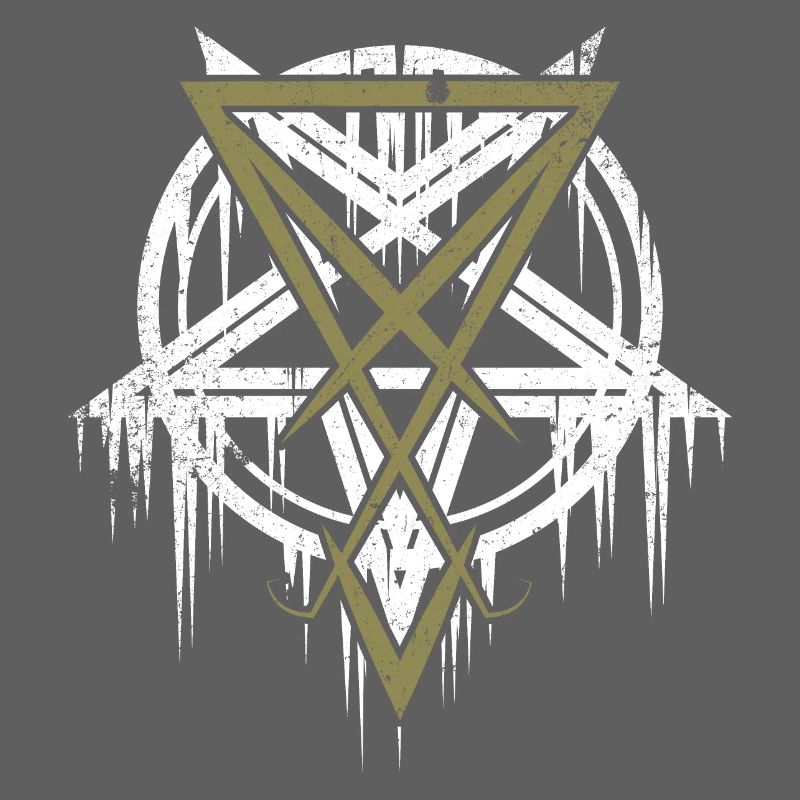 Pentagramm mit Luzifer-Symbol