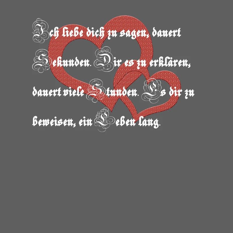 Ich Liebe dich Spruch / Gedicht
