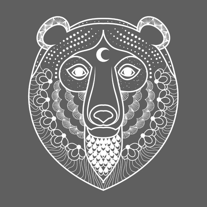 Filigree bear face - bear - bear