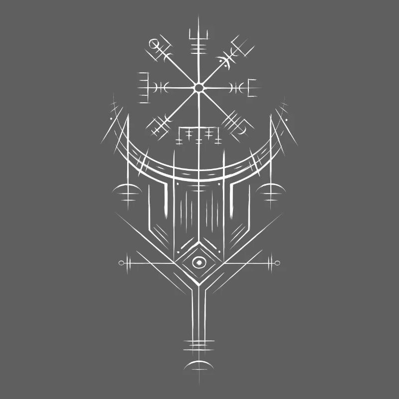 Vegvisir Runes Compass - Germanic Celts Vikings