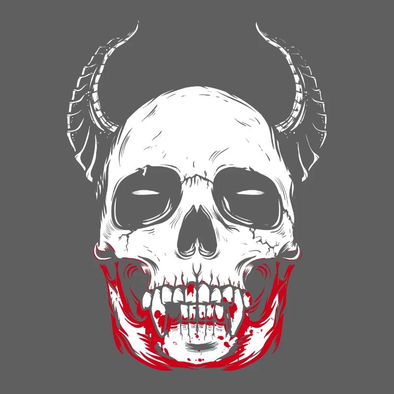 Vampire skeleton horror skull