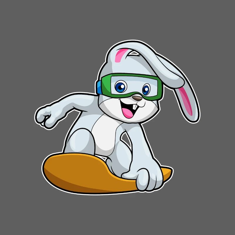 Rabbit Snowboarder Snowboard