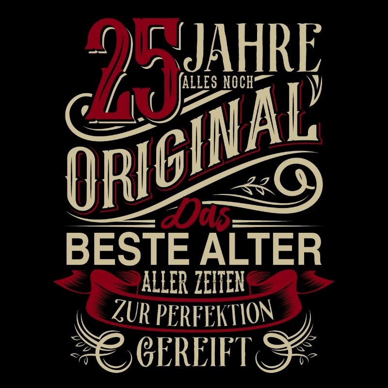 25. Geburtstag Vintage Retro
