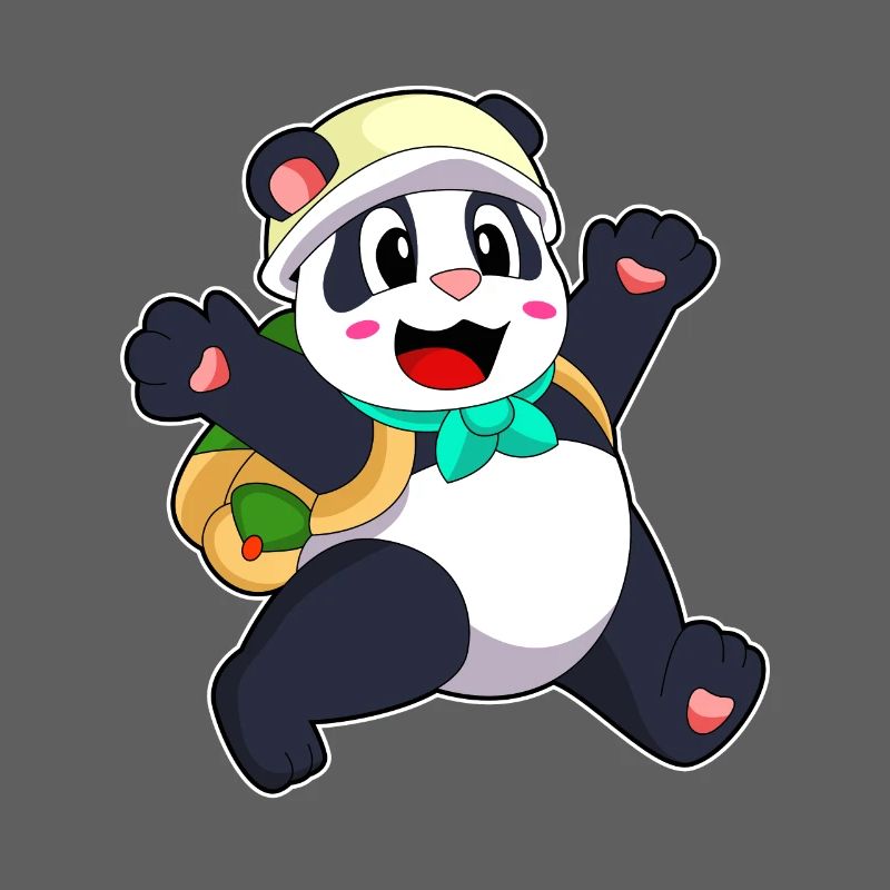 Panda Student Backpack School