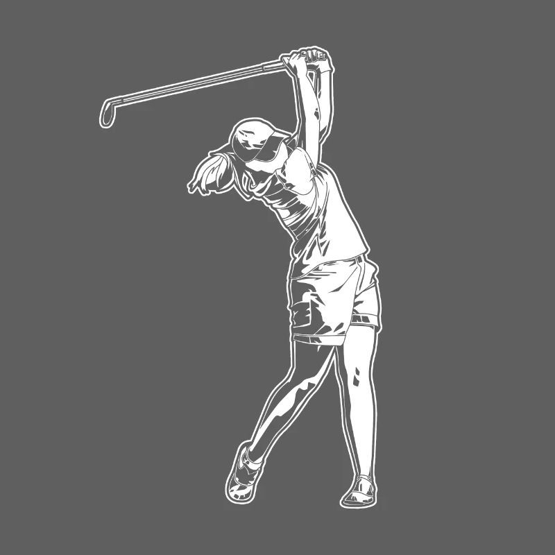 Golfer Mädchen