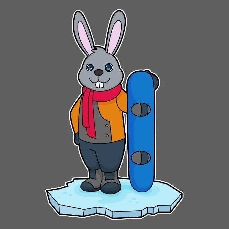 Rabbit Snowboarder Snowboard