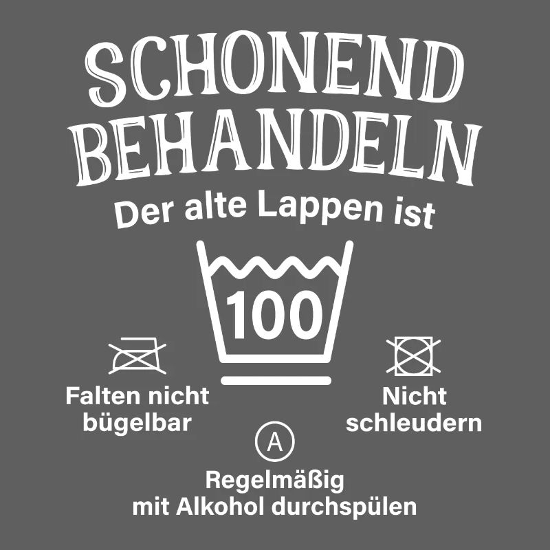 100. Geburtstag Schonend Behandeln Alte Lappen 100