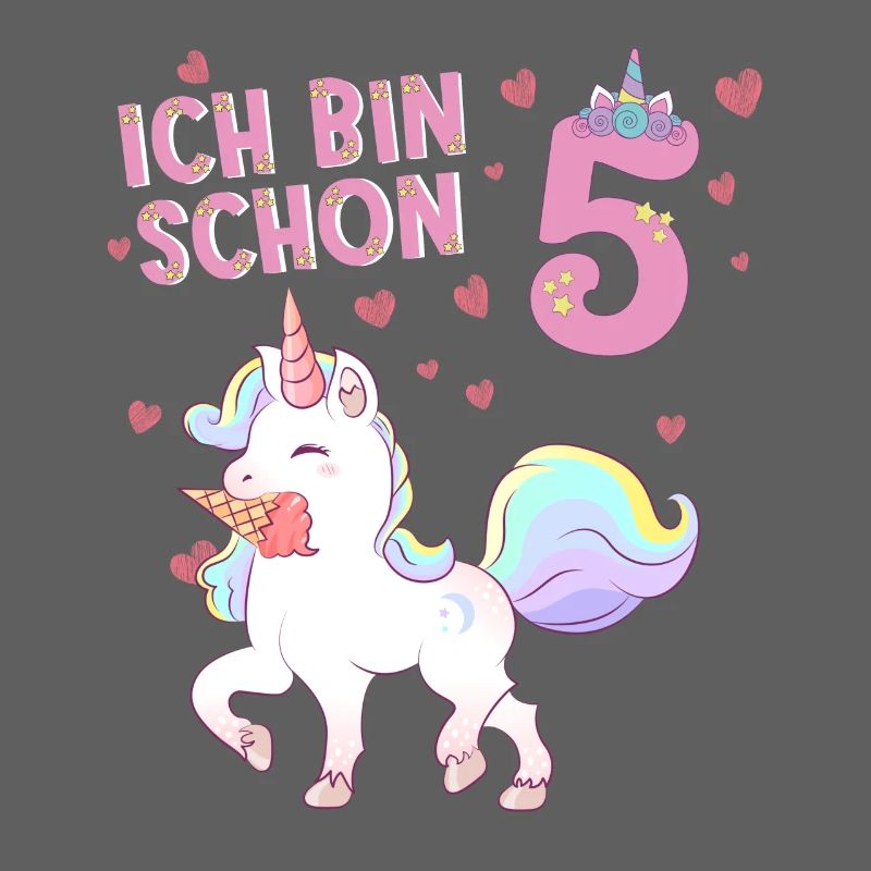 ich bin schon 5 Einhorn 