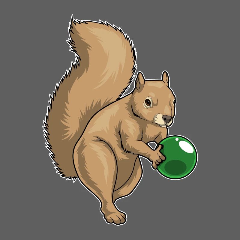 Eichhörnchen Bowling Bowlingkugel