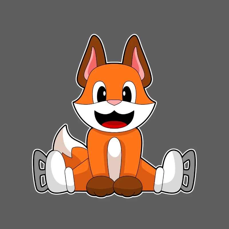 Fuchs Eislaufen Schlittschuhe