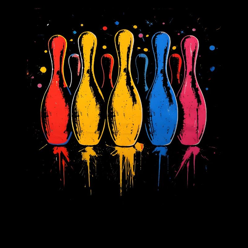 Bowling Farbkleckse