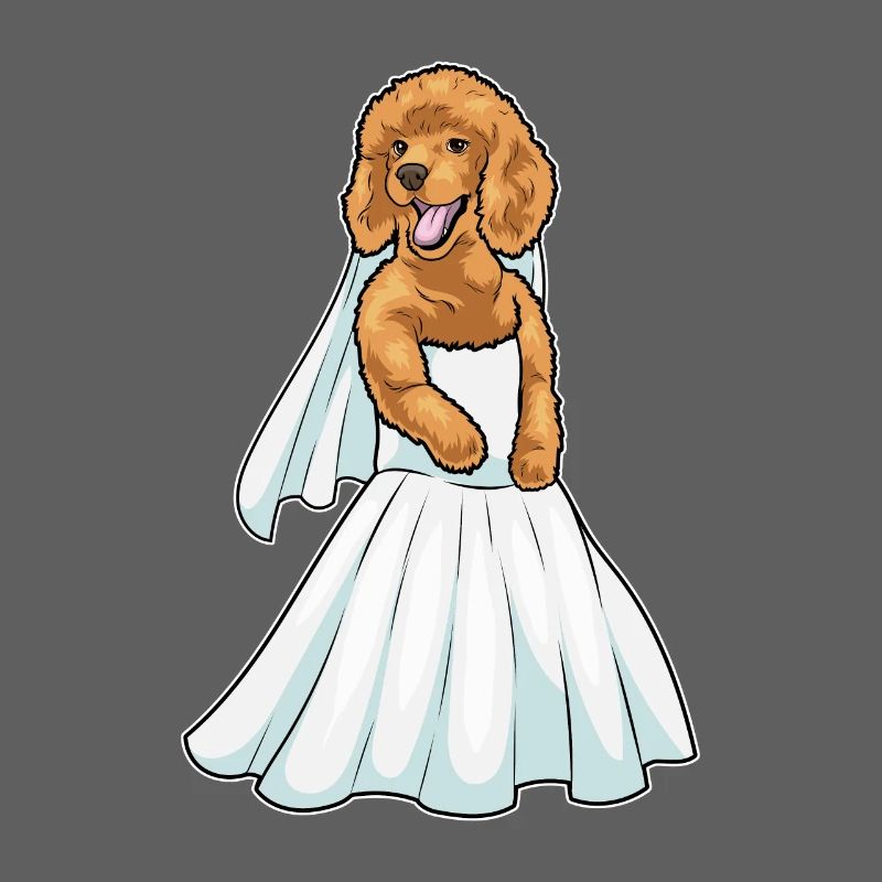 Robe de mariée caniche