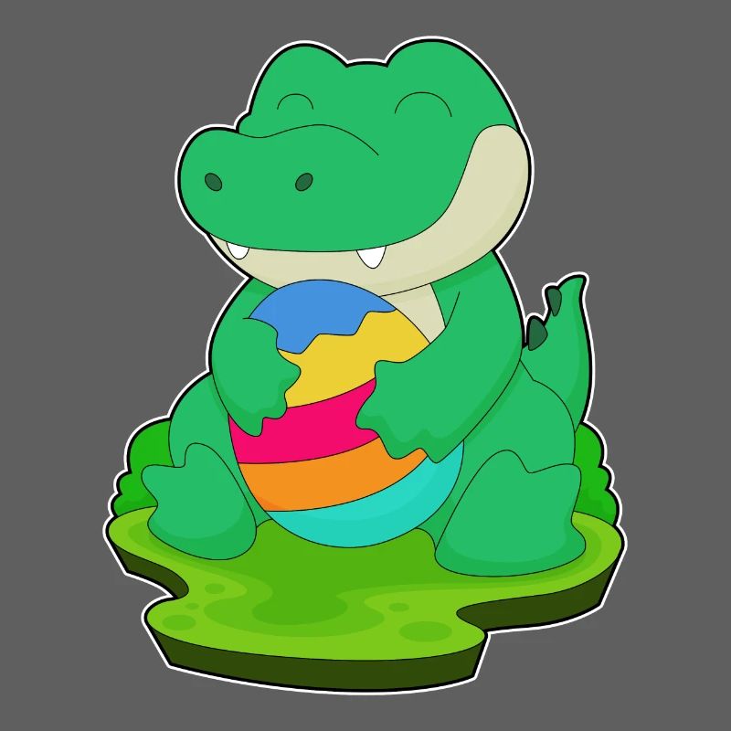 Crocodile Easter Easter Egg
