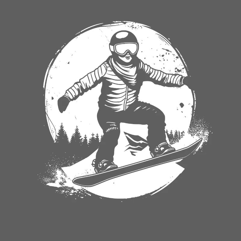 Dessin de snowboarder