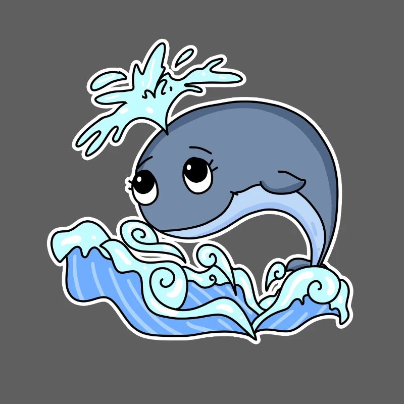 Whale Animal Ocean Graphic
