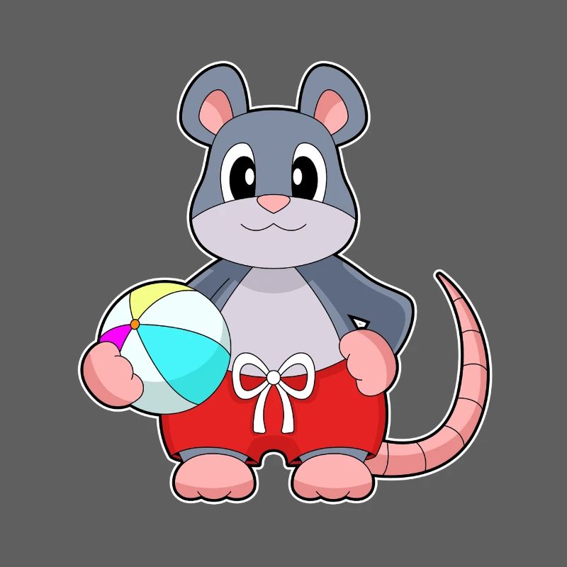 Maus Sommer Wasserball