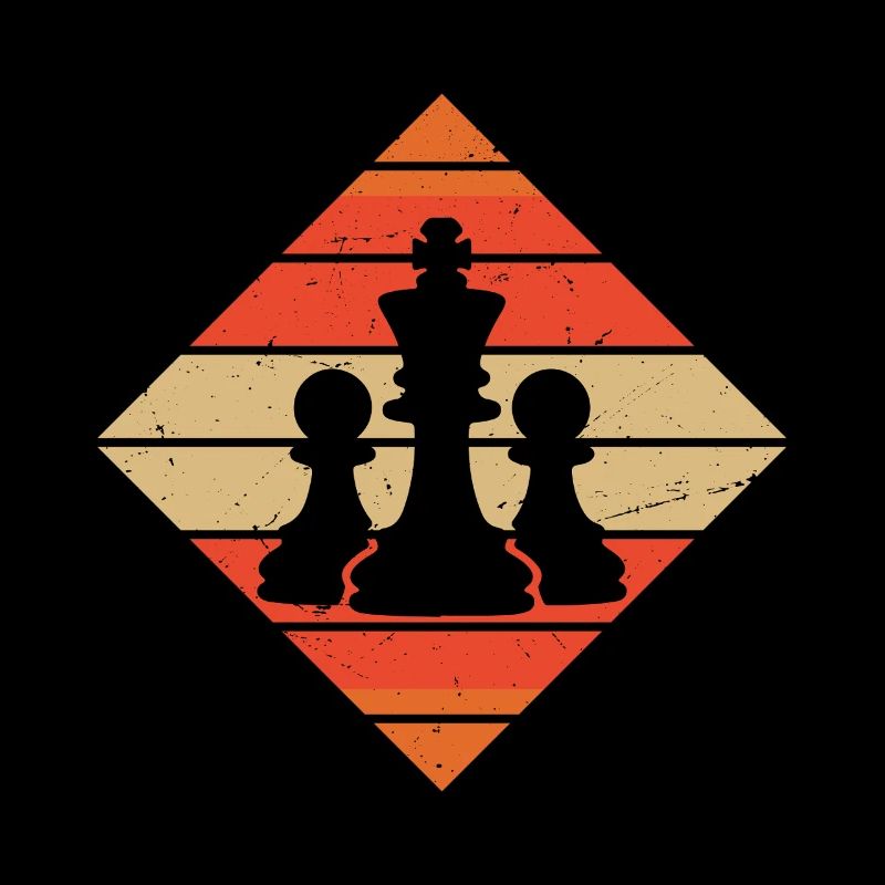 Échecs rétro vintage