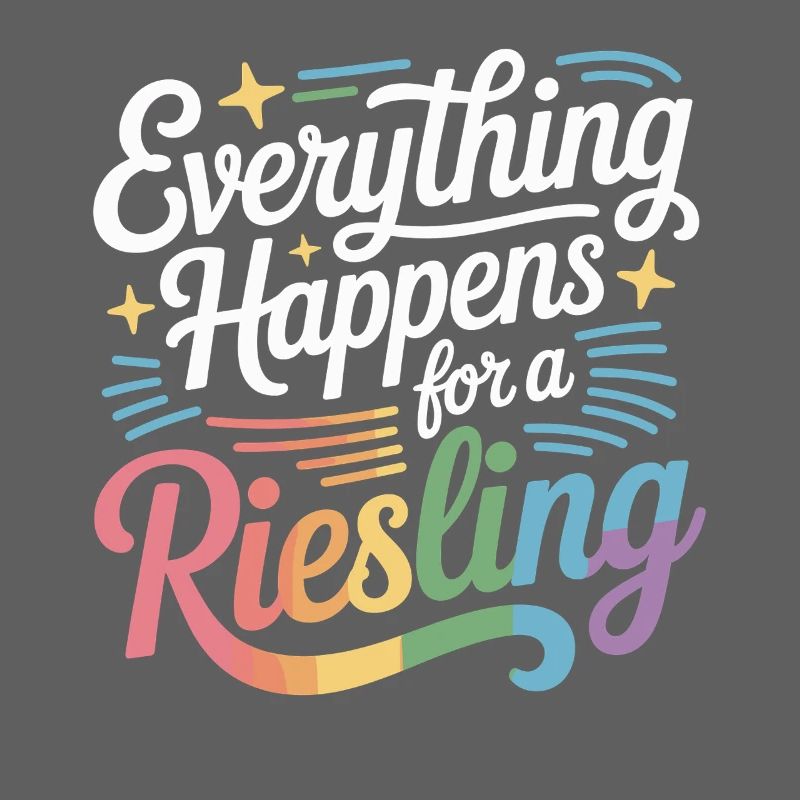Wein Weintrinker Everything Happens For A Riesling