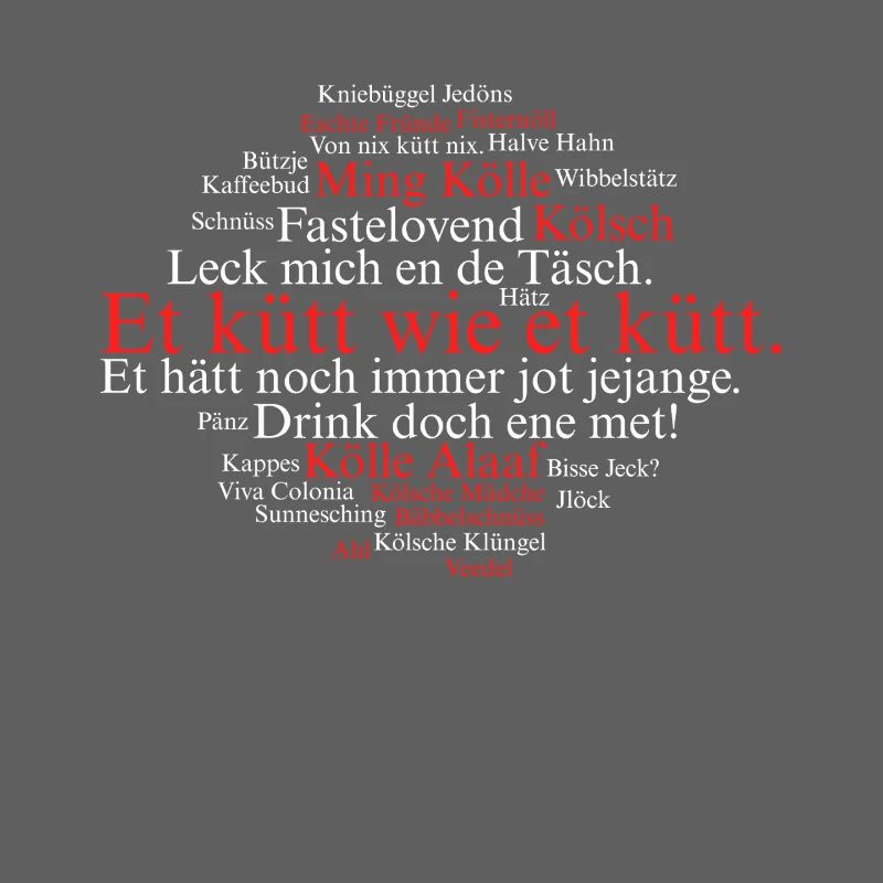 Cologne Kölsch Nuage de mots Carnaval de Cologne Alaaf Kölle