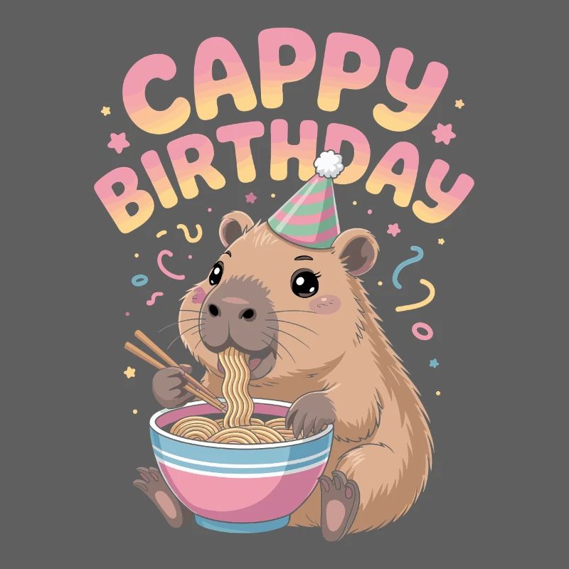 Anniversaire de Cappy Ramen Capybara ANNIVERSAIRE DE CAPPY