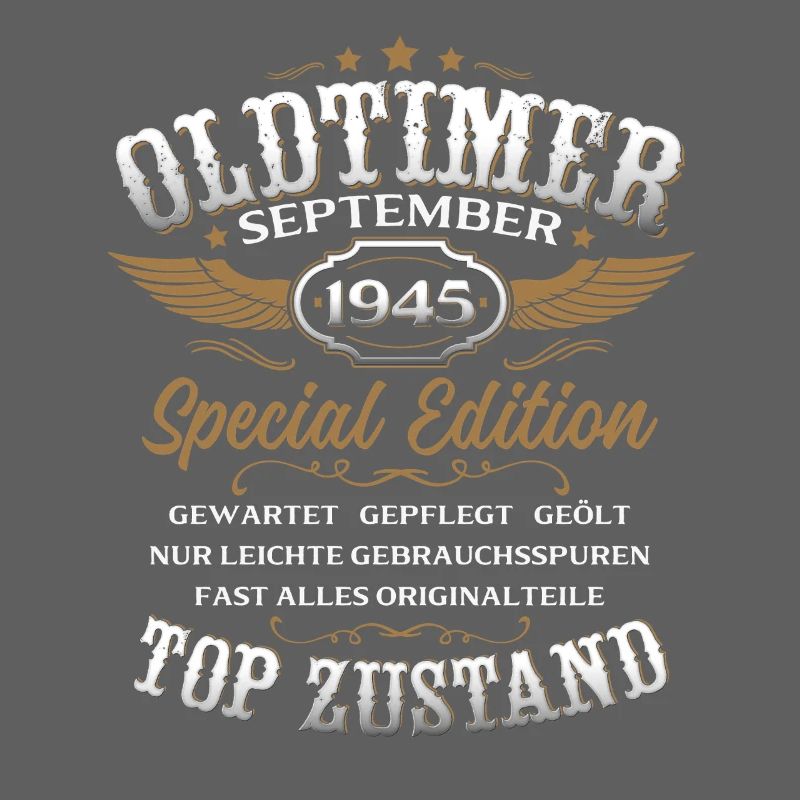 80. Geburtstag Geschenk Oldtimer September 1945