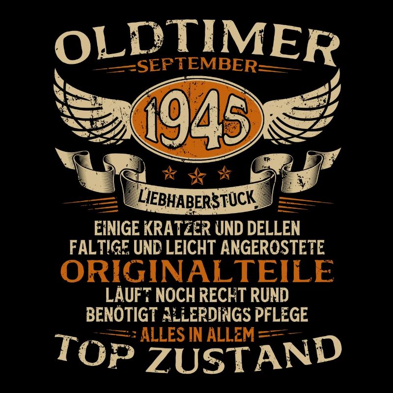 80. Geburtstag Geschenk Oldtimer September 1945