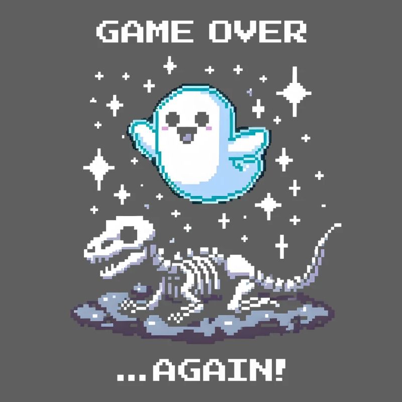 Game over... Again | Retro Dino Pixel Art
