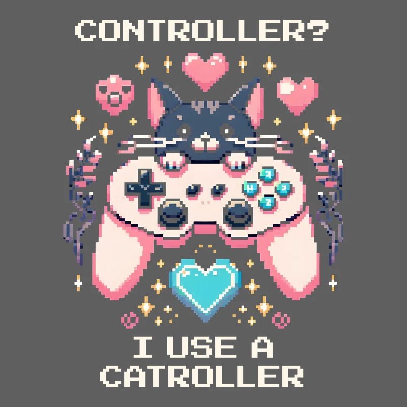 Catroller instead of controller | Cats Gamer Joke