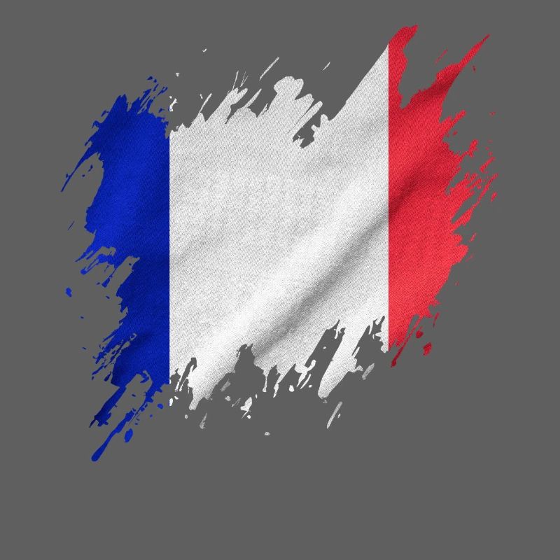Drapeau français, style déchiré