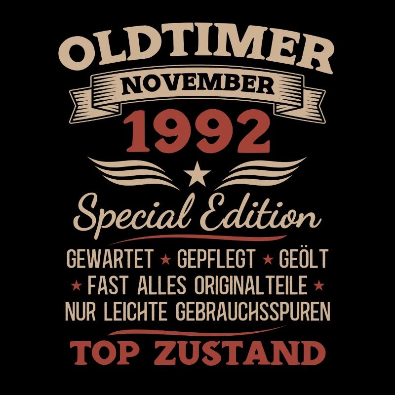 33. Geburtstag Geschenk Oldtimer November 1992