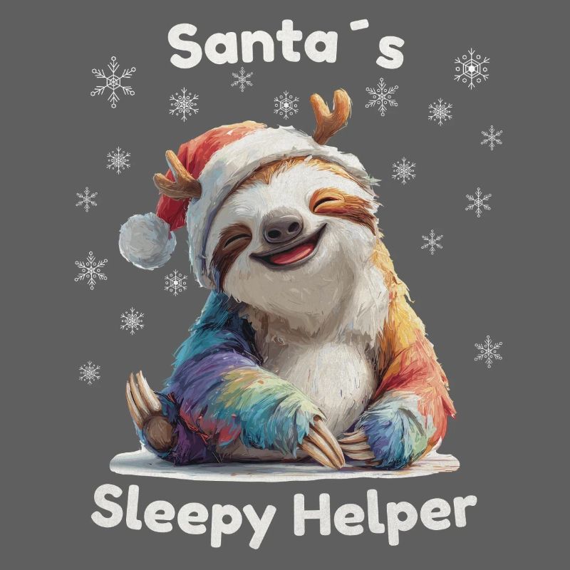 Santa's Sleepy Helper – Christmas Sloth