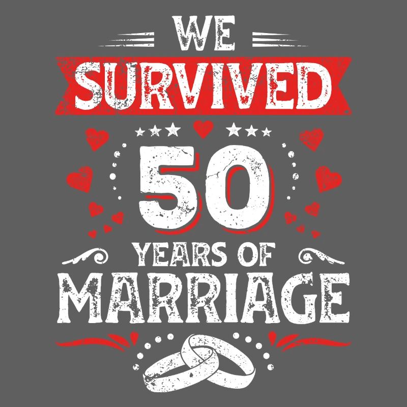 50 Hochzeit Jahrestag Ehemann Ehefrau Ehe