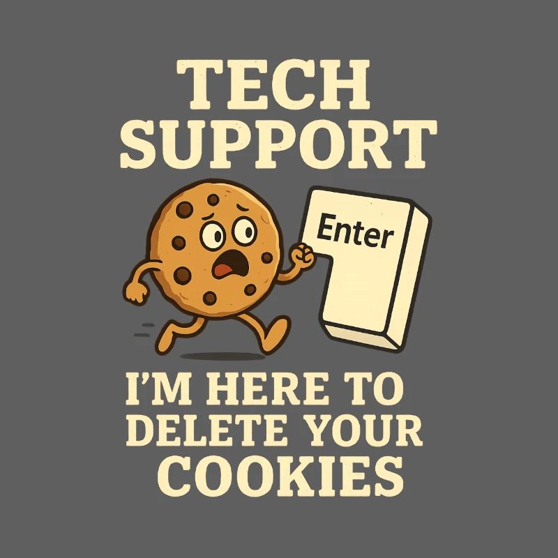 Tech Support I'm Here To Delete Your Cookies