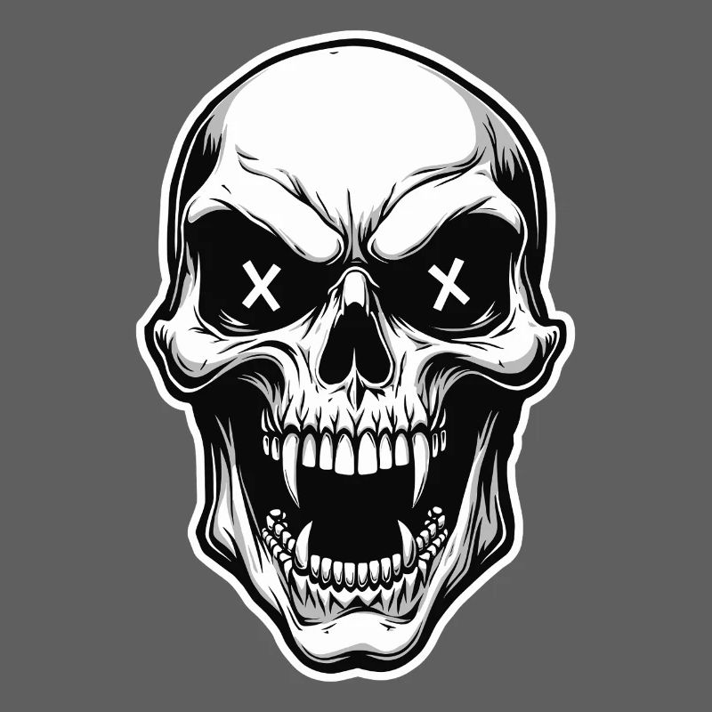 Vampire Skull Skull X Eyes Horror