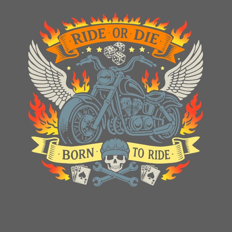 RIDE OR DIE | Biker Flames Gift