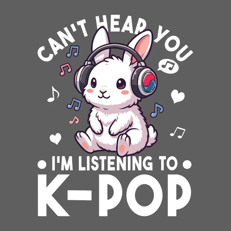 K-Pop Häschen – Süßes Musik Fan Statement