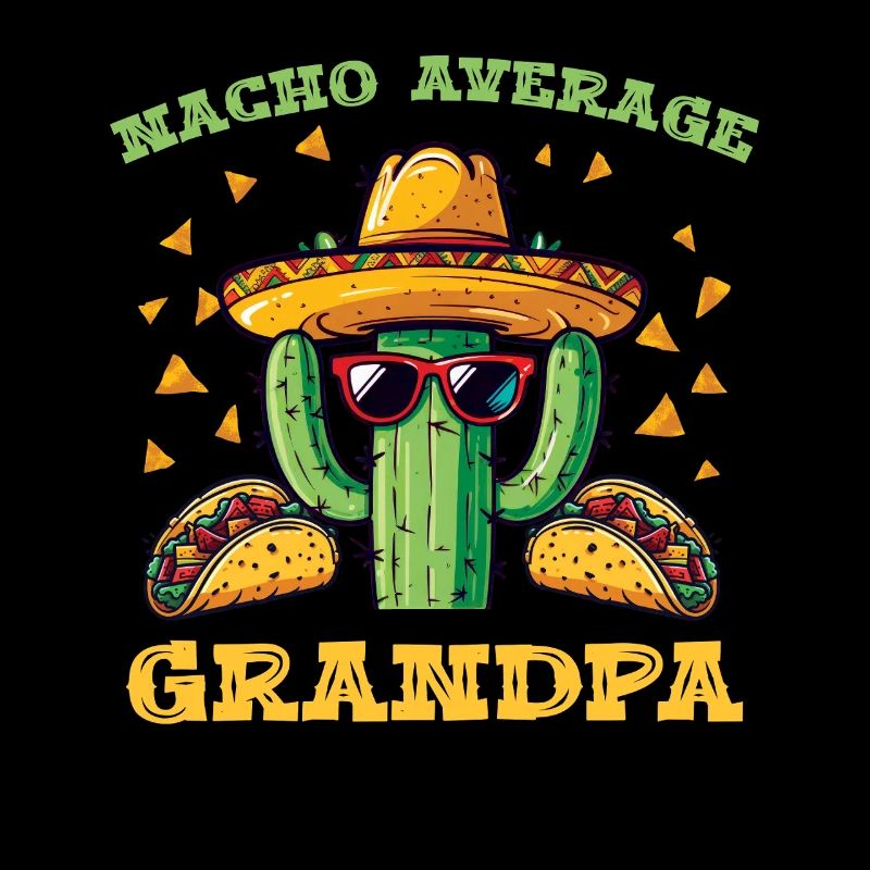 Cactus Macho Grandpa Taco Sombrero