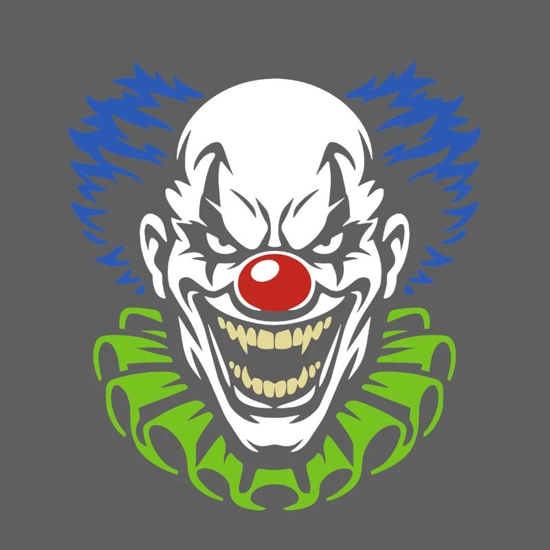 Dämonischer Clown mit grimmigem Grinsen Kostüm