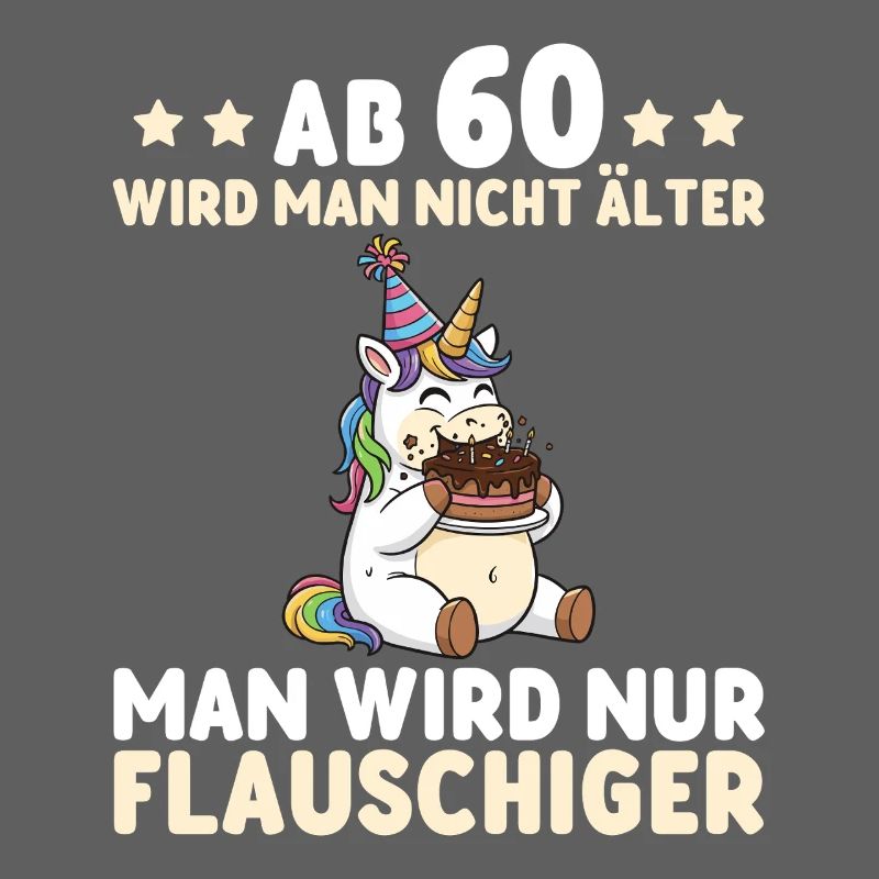 60. Geburtstag Einhorn – Man wird nur flauschiger