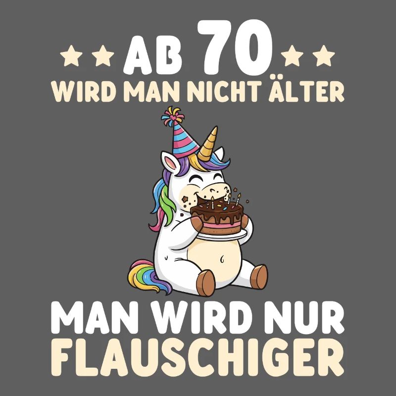 70. Geburtstag Einhorn – Man wird nur flauschiger