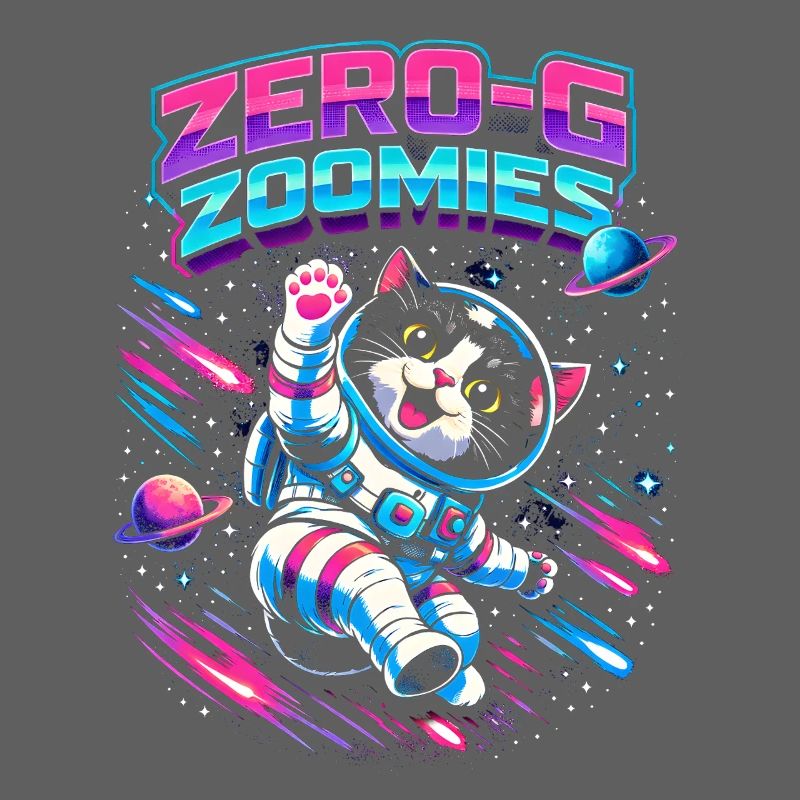 Null-G Zoomies | Humour spatial Astro Cat