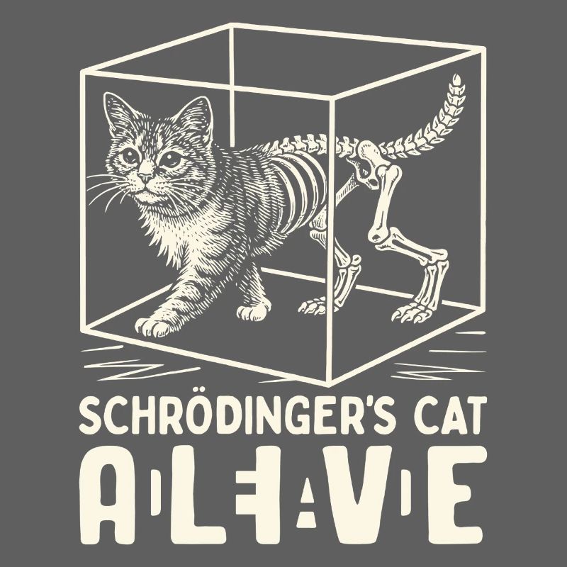 Le chat de Schrödinger vivant et mort