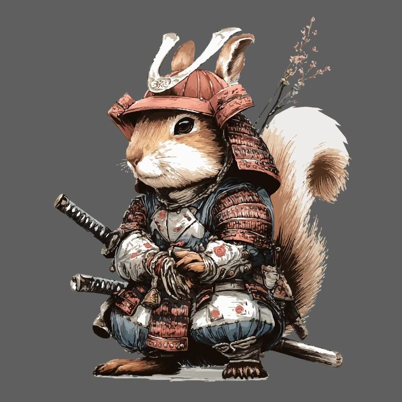 Squirrel Samurai in Armor