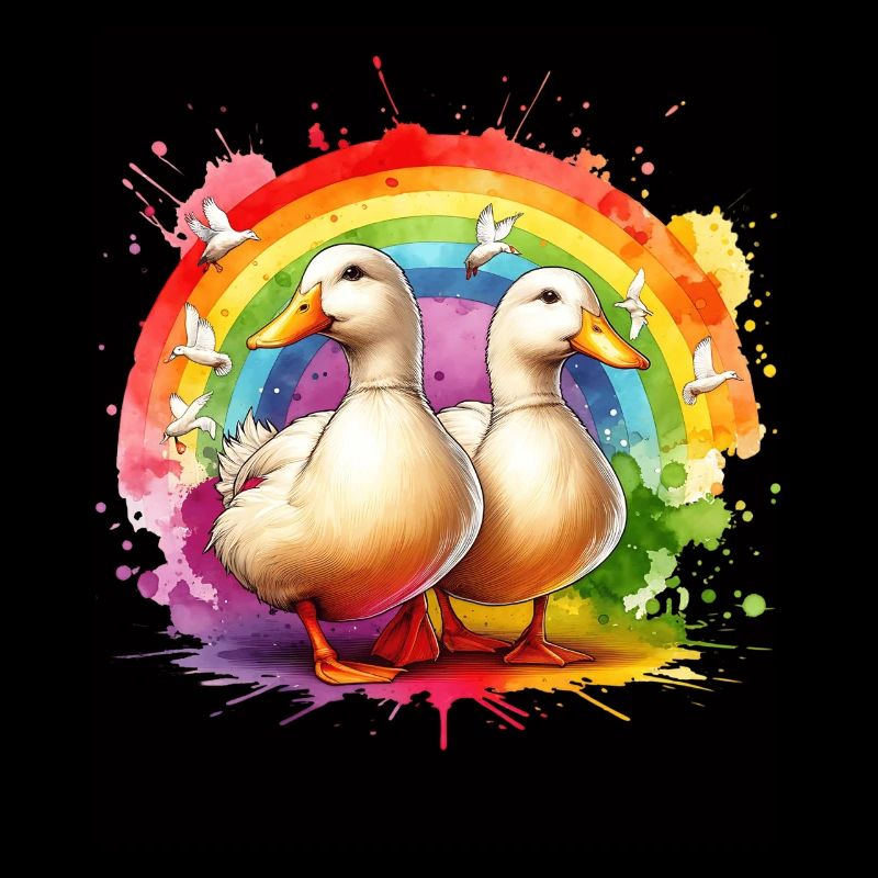 Cadeau canard laqué